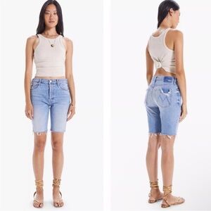 MOTHER The Trickster Short Fray in Slay It With Flowers Size 25 NWT